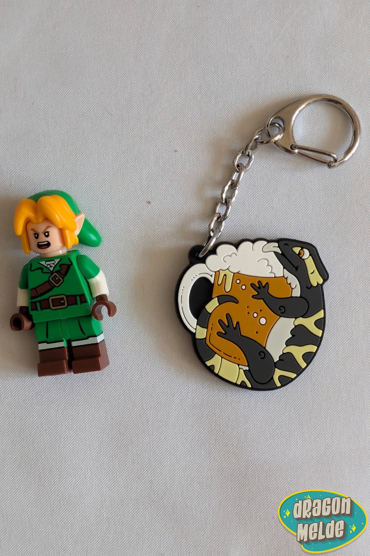 BEERded Dragon PVC Keychain
