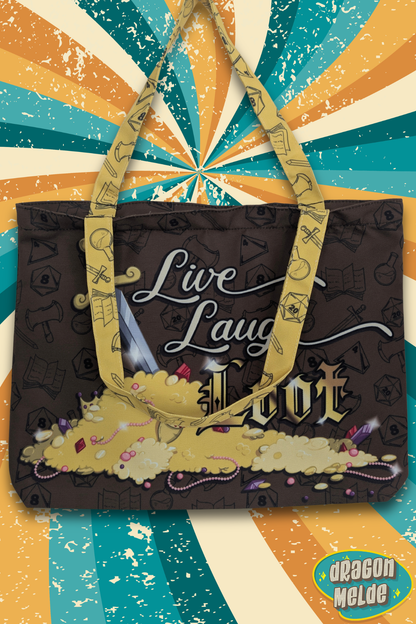 Live Laugh Loot Tote Bag
