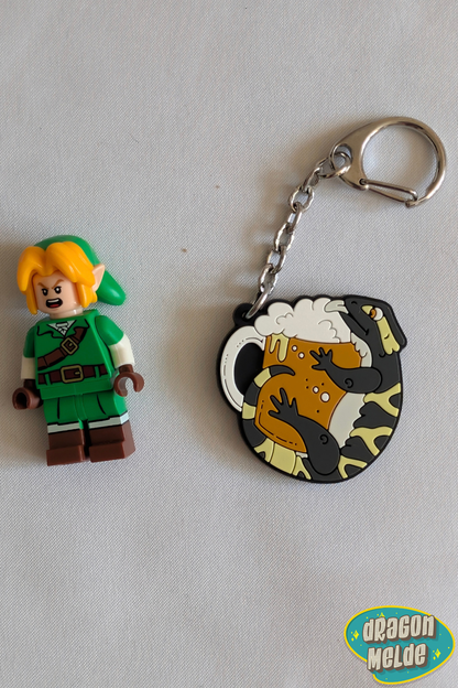 BEERded Dragon PVC Keychain