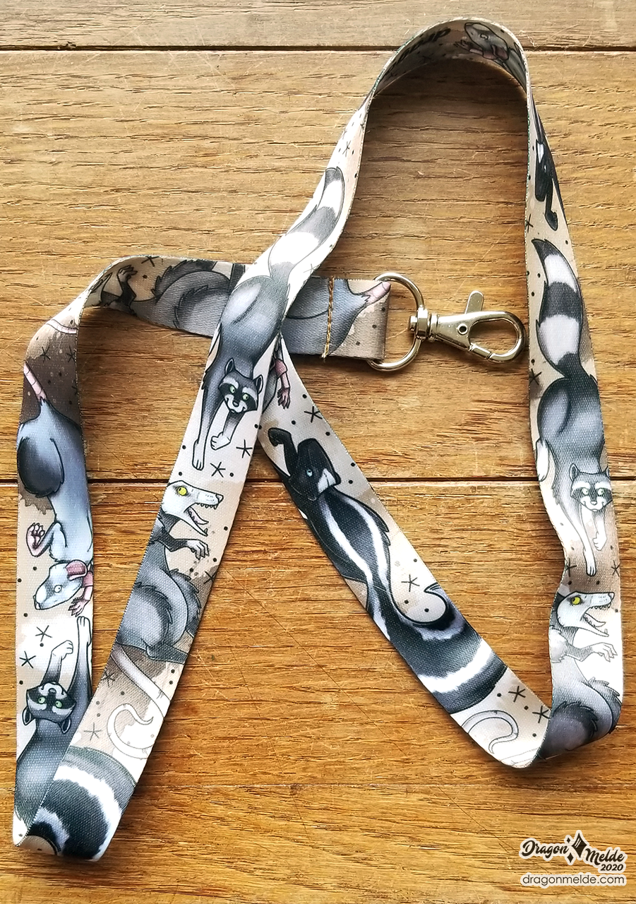 Trash Mammals Lanyard